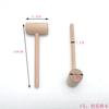 Martillo de Madera Maciza de Punto Mazo de Madera Herramienta de Semana de Agarre Haya Golpear Pintura Martillo de Juez Huevo de Oro Niños Mini Pequeño Martillo de Madera