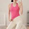 Chaleco deportivo de secado rápido para mujer para el verano con almohadillas en el pecho, ropa interior de fitness a prueba de impactos, ropa de entrenamiento para Pilates, top de yoga