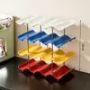 Portavasos de Agua con Forma de Ola de Múltiples Capas, Bandeja de Almacenamiento, Estante, Portavasos para Termo, Estante de Almacenamiento para Tazas de Té, Estante de Exhibición para Vasos de Agua de Barra de Sala de Estar