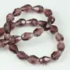 Material de cuentas hecho a mano para manualidades, accesorios de flores, cuentas sueltas, cristal, agujero mediano, cuentas de gota 10x 15 mm 50/tira