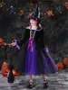 Vestido de Disfraz de Bruja para Niños de Halloween Vestido de Fiesta de Disfraces Disfraz de Bruja Vampiro