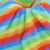 Peluche de Conejo Rayado de Color Curvo Estampado 500g Patrón Ondulado Moda Ropa Juguetes Zapatos Bolsas Tela de Felpa