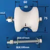 Roda de Polia de Nylon com Canaleta em U Rolamento Roda de Borracha Roda Guia para Tubo Redondo Suporte de Roda para Trilho Plástico Roda de Suporte para Porta e Janela com Canaleta em U