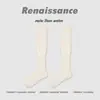 Calcetines Originales Renaissance para Mujer, Calcetines Largos de Otoño e Invierno, Calcetines Holgados Sin Costuras Hasta la Rodilla, Calcetines Versátiles de Color Sólido de Algodón para Mujer