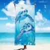 Toalla de Playa Nueva Transfronteriza Estampado de Animales Marinos Lindos Asiento de Playa para Nadar en la Costa Toalla de Baño