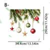 Pegatinas de Bolas de Navidad Coloridas Letras de Corona de Navidad Slogans para Baño Decoración Festiva Pegatinas para Inodoro