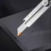Cuchillo utilitario multifuncional de acero inoxidable, cuchillo para papel tapiz grueso de acero completo de alta resistencia, cuchillo para abrir paquetes, cortador de papel, abridor de cajas para uso doméstico