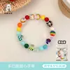 Pulsera Creativa Dulce y Juguetona de Dopamina para Niñas, Pulsera Versátil y de Moda con Cuentas de Manzana y Estrella, Accesorio de Mano de Alto Valor