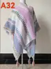 Xale de Tricô Jacquard Degradê Estilo Étnico Retrô para Mulheres, Manta Colorida Quente de Inverno