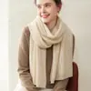 Bufanda de punto 100% cachemira pura, suave, ligera, sencilla, hipoalergénica y elegante - perfecta para actividades al aire libre y ciclismo, proporcionando calidez y comodidad