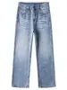Ropa para Hombre Maple House / Nueva Colección Primavera/Otoño 2026: Jeans de pierna ancha, rectos, de corte limpio, estilo americano, holgados y modernos