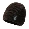 Gorro de Punto Engrosado con Felpa Invierno para Hombre Protección para Orejas a Prueba de Viento Protección contra el Frío Gorro de Lana Pullover Gorro de Esquí para Jóvenes