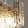 Design criativo de luxo leve, lustre de vidro tipo barra de gelo de arte italiana luxuosa para sala de estar, sala de jantar e quarto