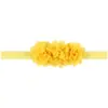 Nueva diadema para bebé europea y americana flor de gasa accesorios para el cabello de bebé al por mayor tres pequeñas de gasa 16 colores opcionales