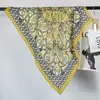 Pañuelo de Seda 70, Patrón de Espiga, Pañuelo Cuadrado para Cintura y Cuello, Pañuelo Decorativo de Alta Gama, Pañuelo Versátil, Nuevo Multicolor
