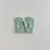 Luvas de Bebê Qiunan Outono e Inverno Novas Luvas de Cinco Dedos com Laço Para Meninos e Meninas Luvas Quentes e à Prova de Frio para Crianças Pequenas