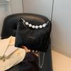 Bolso de mano con cuentas, primavera y verano 2024, nuevo, combinable con todo, bandolera con cadena, pequeño, para mujer, estilo coreano.