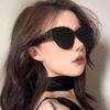 Óculos de Sol Olho de Gato Retrô Estilo Ins Coreano Feminino Personalizado Amor Óculos 2025 Novo Tendência da Internet Fotos de Rua Protetor Solar