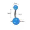 Europa y Estados Unidos comercio electrónico transfronterizo nueva joyería de acero inoxidable para piercing concha luminosa anillo para el ombligo clavo luminoso para el ombligo Amazon