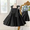 Vestido Formal de Novo Estilo para Crianças, Vestido de Princesa com Laço, Vestido Brilhante de Festa para Meninas Mais Velhas, Vestido de Festa para Meninas