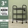 Estantería de Almacenamiento para Cocina, Baño, Sala de Estar Estantería de Almacenamiento de Piso Estante de Acero al Carbono Múltiples Niveles Carrito Móvil para Salón de Belleza