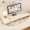 Organizador de escritorio, soporte para computadora de escritorio, elevador de monitor, base para pantalla de visualización, soporte de escritorio
