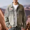 Outono de 2025 Nova Marca Americana de Moda de Rua Jaqueta Jeans Retrô Jaqueta Unissex Top Tendência
