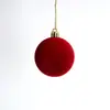 Fabricante transfronteiriço de bolas de Natal, bolas de Natal flocadas multicoloridas, bolas para pendurar na árvore de Natal, bolas decorativas festivas, atacado em estoque