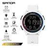 Reloj electrónico luminoso ultrafino de un solo movimiento Sanda, resistente al agua, de tendencia juvenil, reloj de moda para hombres y mujeres, una generación de cabello