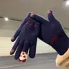 Guantes para Mujer en Otoño e Invierno, Lindos, Cálidos, Engrosados, a Prueba de Frío, de Lana Tejida, Compatibles con Pantalla Táctil, Guantes de Algodón de Cinco Dedos