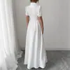 2026 Nuevo Vestido de Estilo Europeo y Americano Transfronterizo Estilo Francés Elegante Blanco Ceñido a la Cintura Nicho