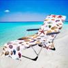 Nuevo Producto Cubierta de Microfibra para Silla de Playa Toalla para Silla Lounge Impresión Digital 3D Serie Estrella de Mar Simple Bolsa para Toalla de Playa
