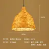 Abajur Criativo de Palha de Rattan Chapéu de Palha Retrô Restaurante Japonês Personalizado Restaurante de Hot Pot Arte em Rattan Pousada Sudeste Asiático Lustre de Bambu