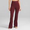 Calça Esportiva Uarun Feminina de Cintura Alta Flare, Justa, Alta Elasticidade, Sensação de Pele Nua, Calça de Corrida e Yoga de Cintura Alta