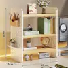 Estante de Almacenamiento de Tablero Perforado para Escritorio Estante de Libros para Escritorio de Dormitorio Escritorio para Estudio en Casa Escritorio de Oficina Estante de Exhibición de Almacenamiento Multicapa