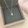 Colar Geométrico com Laço Rosa Doce da Moda, Corrente de Clavícula Exquisita e Versátil, Gargantilha com Pingente Coração para Mulheres