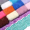 Cinta de Encaje de Poliéster de Colores Cinta Tejida DIY Diadema Accesorios para el Cabello Sombrero Vestido Vestido de Novia Ropa Accesorios para Muñecas