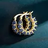 Pendientes de Moda Europeos y Americanos Estilo Ins para Mujer Pendientes de Encaje Completos de Zirconia Franceses Pendientes en Forma de U E-commerce Transfronterizo Venta Caliente