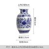 Jarrón de cerámica de porcelana azul y blanca de estilo chino de Jingdezhen, adornos decorativos de cerámica, jarrón de cerámica para TV de sala de estar