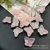 15x 20mm Natural Rosa Cristal Através Do Orifício Borboleta De Volta Nuvem DIY Pulseira Colar Brincos Borla Acessórios