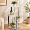 Suporte de Flores de Ferro Artístico Nórdico de Quatro Camadas Mais Vendido Transfronteiriço, Suporte de Plantas Verdes Pintado para Interior, Suporte de Plantas Suculentas com Alta Capacidade de Carga, à Prova de Ferrugem