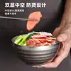Tigela de Arroz de Aço Inoxidável Retrô, Tigela de Kimchi, Tigela Antiga para Sopa, Tigela Rosqueada, Tigela Pequena para Crianças, Tigela para Macarrão, Tigela para Molho de Hot Pot