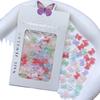 Manicura Color Mágico Aurora Color Mixto Lazo Resina Lazo de Cinta Larga Color Semitransparente Amor Lazo Multicapa Joyería