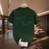 Marca de Tendencia Americana Camiseta de Manga Corta Estampada Cleanfit para Hombre Nuevo Estilo Verano 2026 Camiseta Casual Holgada de Cuello Redondo