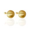 Brincos de bola de metal escovado fosco femininos estilo francês design de nicho luxo leve simples que combinam com tudo brincos de pino prateados foscos