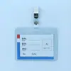 Capa de Borracha Dura de PVC Capa Dura para Cartão Espessada 70C Crachá de Identificação de Trabalho Crachá Crachá de Trabalho Capa Transparente Dura para Cartão Atacado