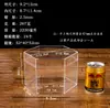 Caixa Plástica Transparente de Alta Qualidade Hexagonal para Presente Lembrança Embalagem Caixa Feita à Mão Exibição Caixa à Prova de Poeira Grande