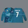 Jersey Retro Manga Larga Uniforme de Fútbol Beckham Zidane Messi C Ronaldo Jersey Clásico
