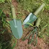 Ganhai Tools Cabo de Plástico Conjunto de Três Peças para Jardinagem Pá de Flor Pequena Pá Conjunto de Jardinagem Ferramentas para Jardim Suculentas