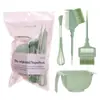Set de Herramientas para Teñir el Cabello Estilo Chino Bolsa de Regalo Rosa Cepillo de Doble Cara para Teñir el Cabello Mezclador de Crema de Tinte Recipiente para Aceite de Horneado Cepillo Peine para Teñir el Cabello